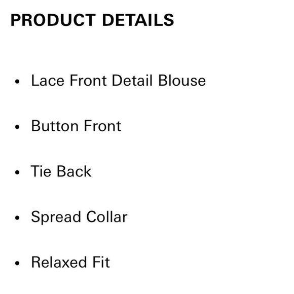 Sanctuary Lace Boyfriend Tie Back White Shirt | Size Small - Picture 11 of 13